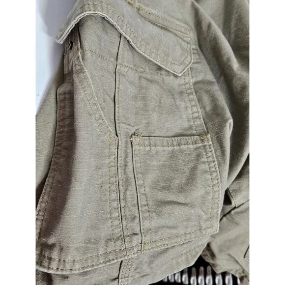 Wrangler mens' heave duty 8 pocket cargo workman khaki zip up shorts size 38 - Picture 7 of 9